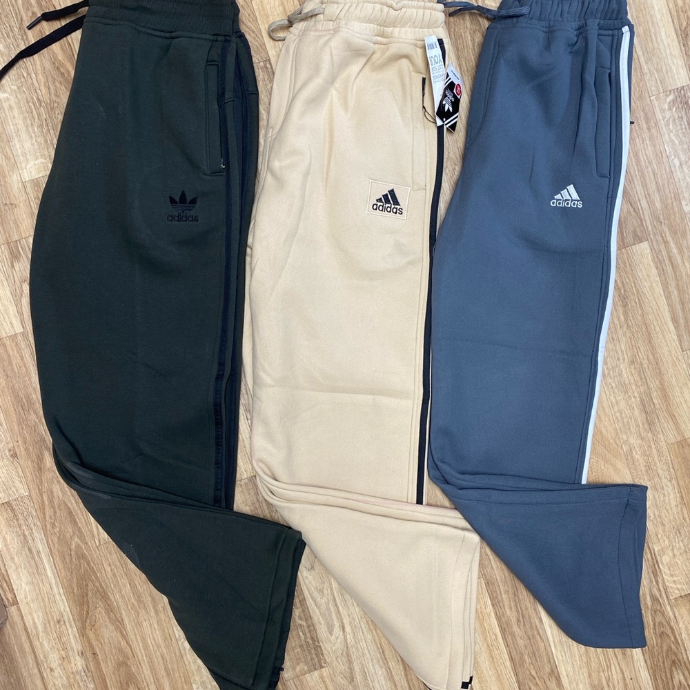 Adidas adults winter Sweatpants - Black, Beige, and Blue